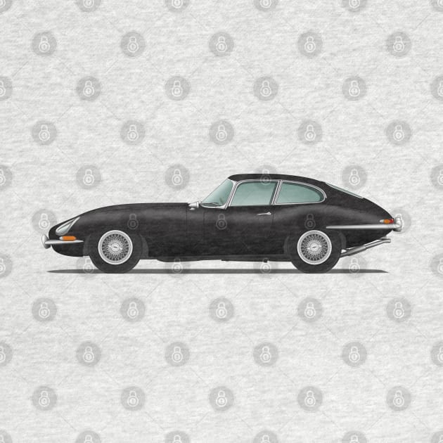 Jaguar E Type Fixed Head Coupe Black by SteveHClark